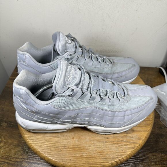 Nike Air Max 95 Shoes Mens Size 14 Wolf Grey White 749766-037 Sneakers Running